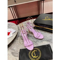 셉터 샌들 블랙 카프스킨 스트랩 하이힐 여성화 001-214618