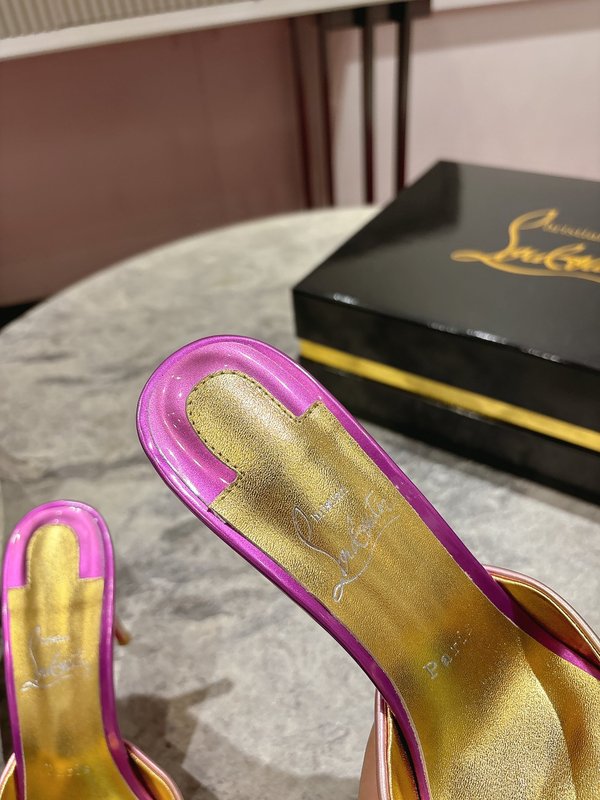 오픈 토 하이힐 샌들 여성용 001-214619