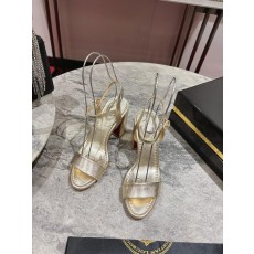 블록 힐 라운드 토 샌들 001-214622