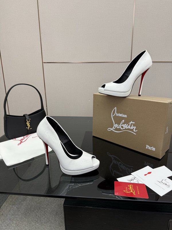 루부탱 에나멜 원스트랩 레드솔 하이힐 001-214642