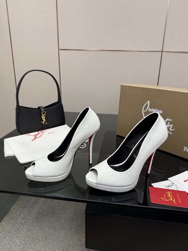 루부탱 에나멜 원스트랩 레드솔 하이힐 001-214642