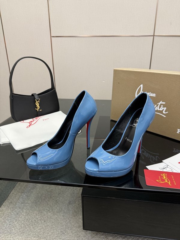 루부탱 에나멜 원스트랩 레드솔 하이힐 001-214680