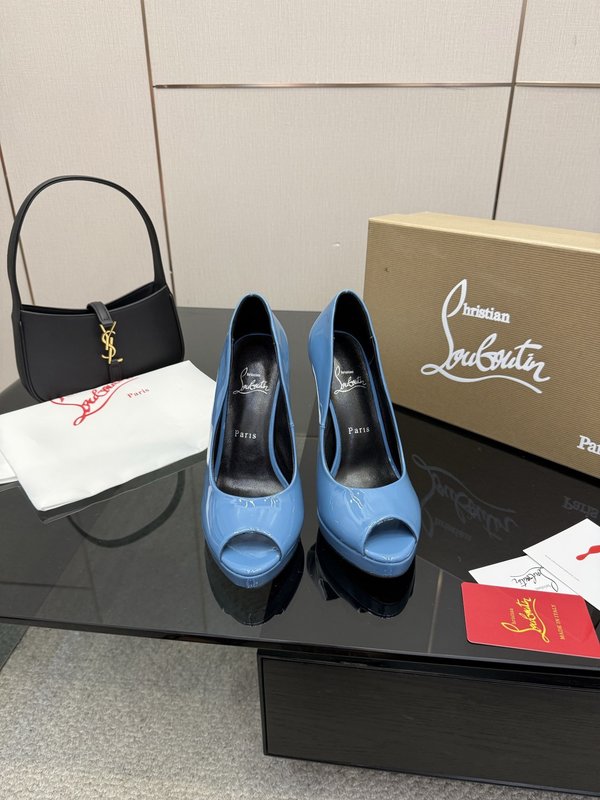 루부탱 에나멜 원스트랩 레드솔 하이힐 001-214680