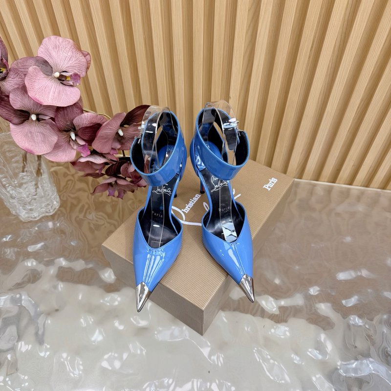 크리스찬 루부탱 장미 하이힐 샌들 001-214687