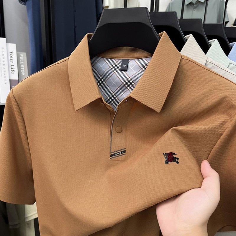버버리 남성 턴다운 칼라 폴로 셔츠 반팔 001-214857