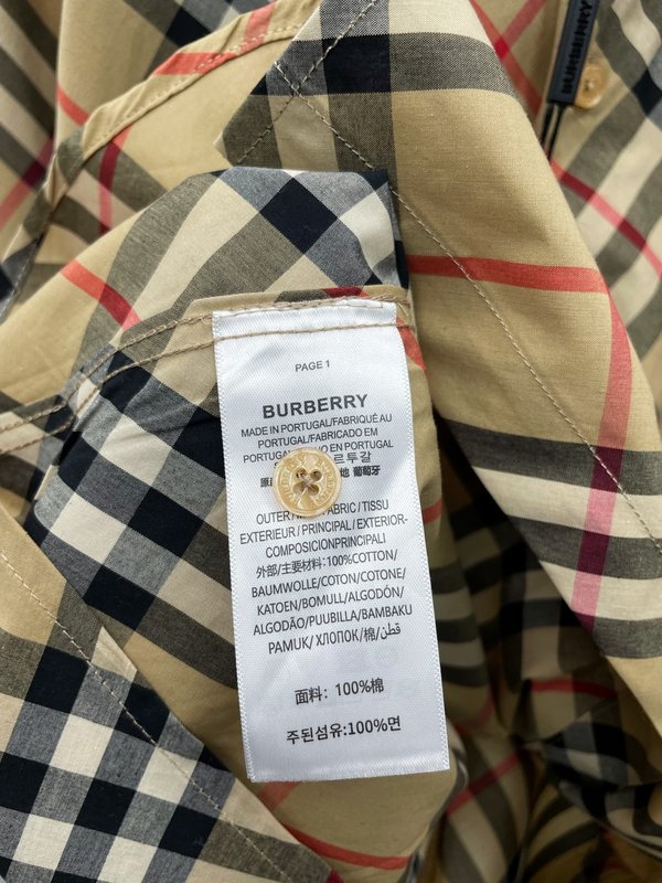 버버리 클래식 체크 긴팔 셔츠 001-214971