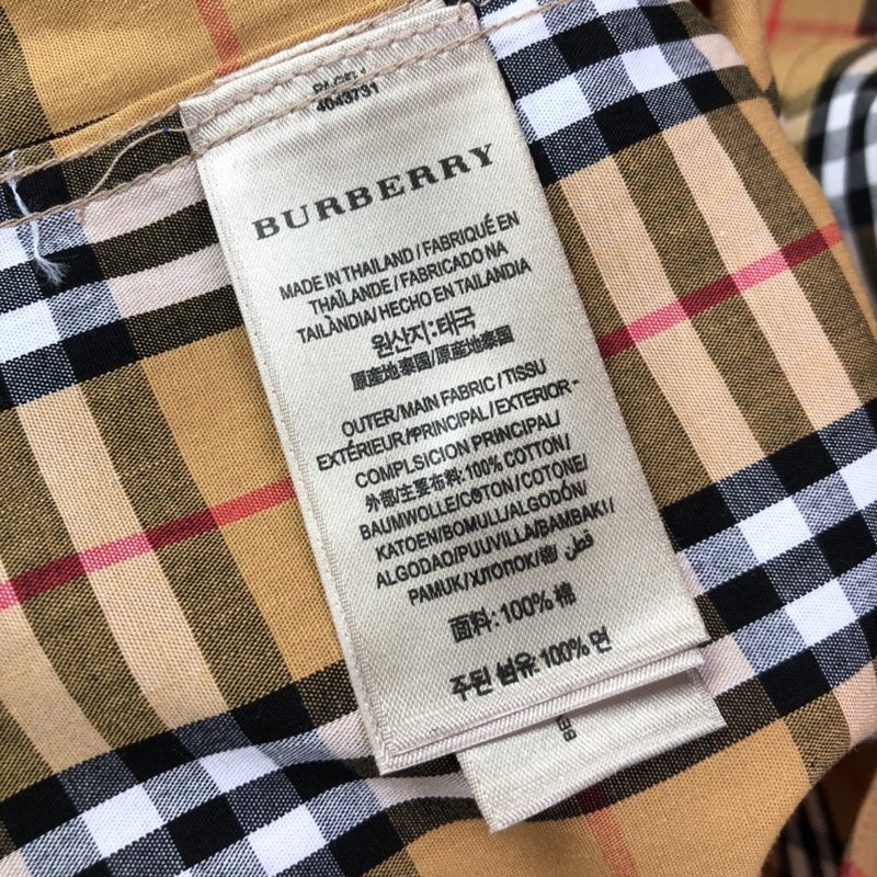 버버리 클래식 체크 반팔 셔츠 001-215011