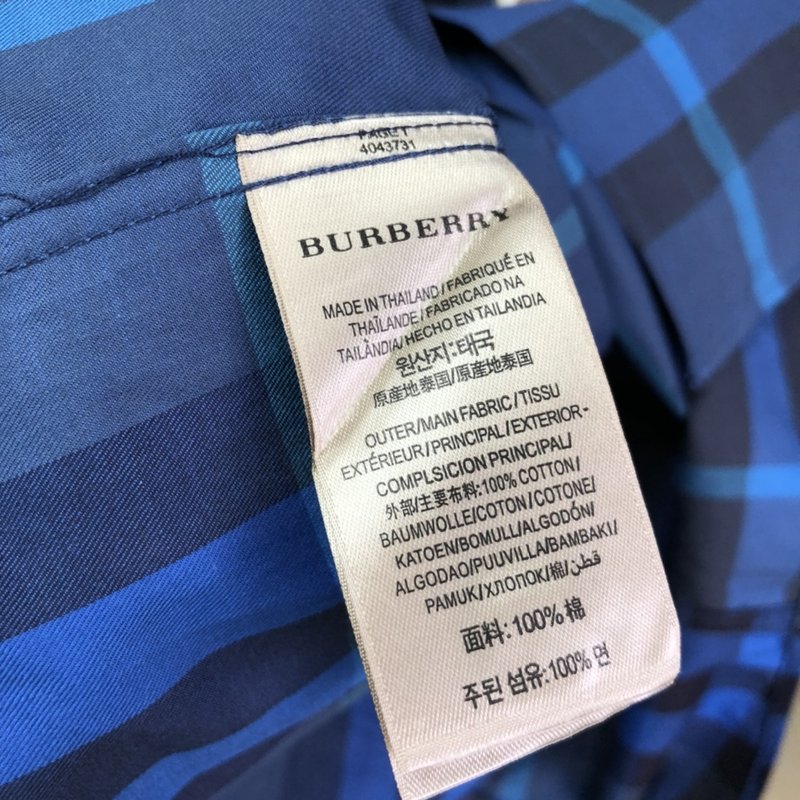 버버리 클래식 체크 반팔 셔츠 001-215019