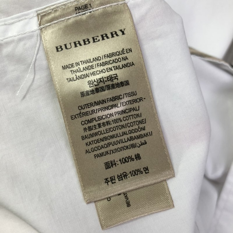 버버리 클래식 체크 반팔 셔츠 001-215024