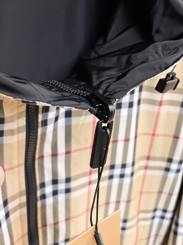 버버리 남성 체크 후드 자켓 아우터 001-215035
