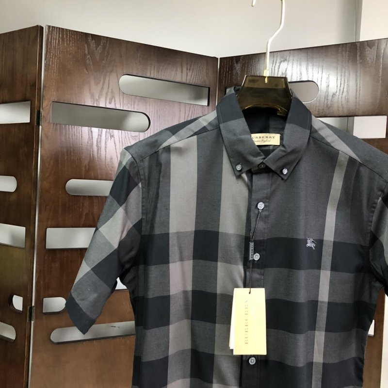 버버리 클래식 체크 반팔 셔츠 001-215041
