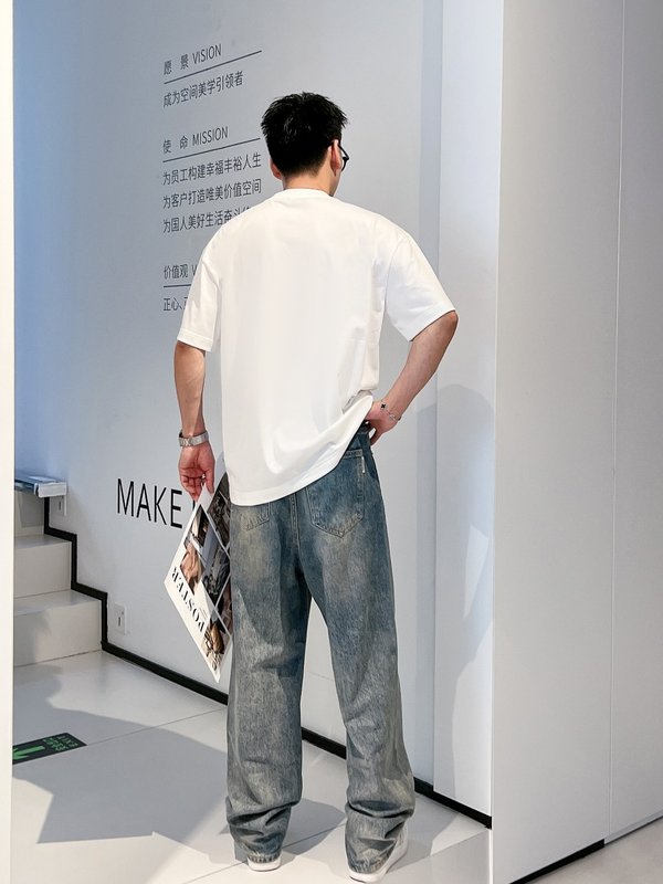 버버리 남성 춘하 신상 반팔 라운드 티셔츠 001-215081