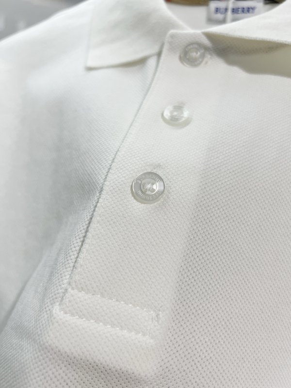 버버리 자수 하트 로프 레터 심플 캐주얼 폴로 셔츠 001-215175