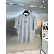 발렌시아가 라운드넥 더블 그래픽 코튼 티셔츠 001-215215
