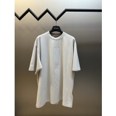 발렌시아가 레터 자수 반팔 티셔츠 001-215230