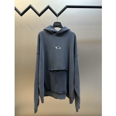 발렌시아가 홀 포켓 후드 티셔츠 001-215232