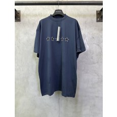 발렌시아가 별 다섯 개 로고 프린트 반팔 티셔츠 001-215238