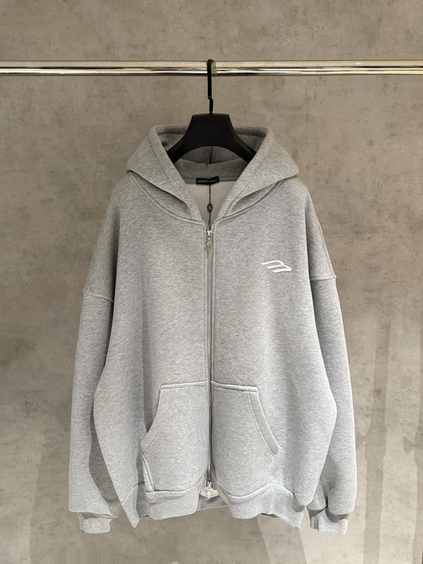 발렌시아가 기모 지퍼 후드 자켓 001-215243
