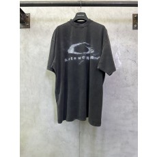 발렌시아가 싱글링 스모크 워싱 빈티지 반팔 티셔츠 001-215246