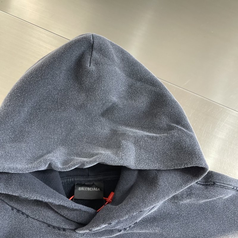 발렌시아가 포켓 디스트럭션 후드티 001-215257