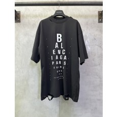 발렌시아가 시력표 프린트 데스트로이드 반팔 티셔츠 001-215261