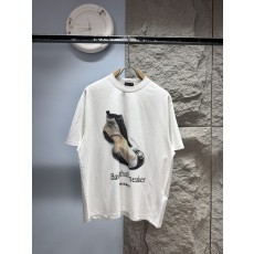 발렌시아가 농구화 프린트 반팔 티셔츠 001-215267