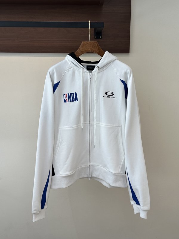 발렌시아가 NBA 콜라보 플리스 후드 자켓 001-215281