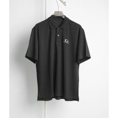 발렌시아가 블랙 로고 오버사이즈 폴로 셔츠 001-215286
