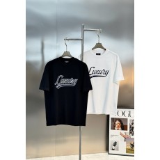 발렌시아가 럭셔리 자수 반팔 티셔츠 001-215291