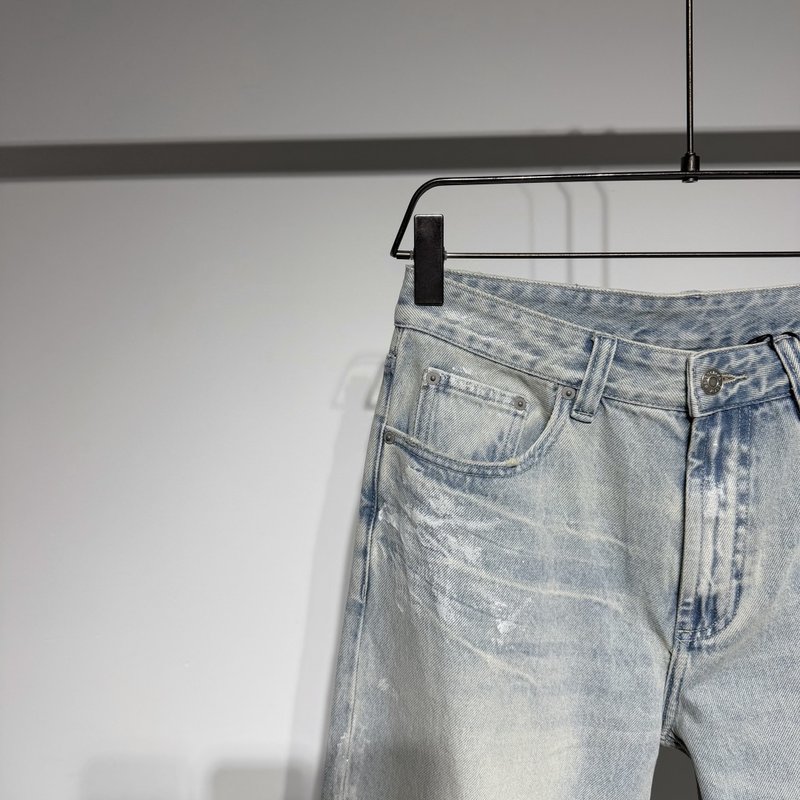 발렌시아가 핸드페인팅 루즈핏 데님 팬츠 001-215292