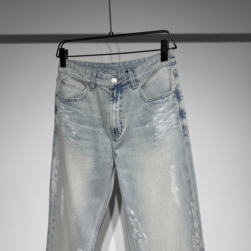 발렌시아가 핸드페인팅 루즈핏 데님 팬츠 001-215292
