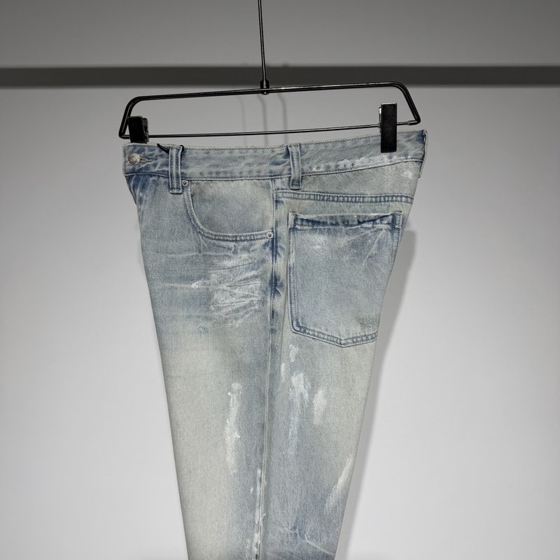발렌시아가 핸드페인팅 루즈핏 데님 팬츠 001-215292