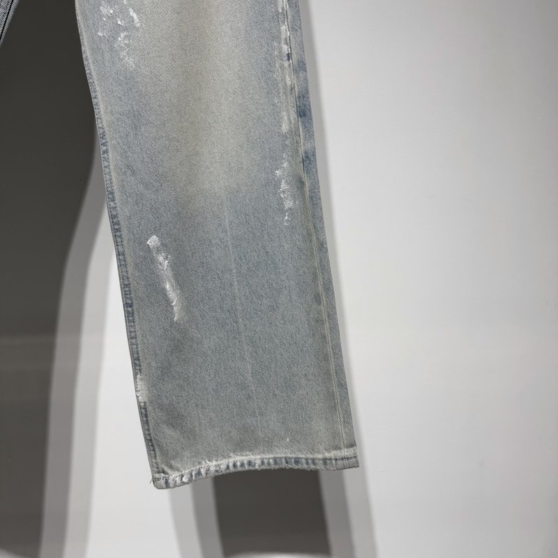 발렌시아가 핸드페인팅 루즈핏 데님 팬츠 001-215292