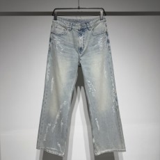 발렌시아가 핸드페인팅 루즈핏 데님 팬츠 001-215292