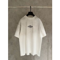 발렌시아가 남녀공용 순면 반팔 티셔츠 001-215300