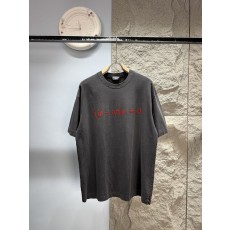 발렌시아가 수학 공식 플로킹 프린트 반팔 티셔츠 001-215309