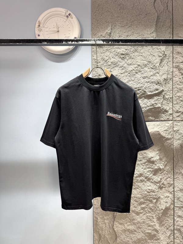 발렌시아가 자수 콜라 반팔 티셔츠 001-215322