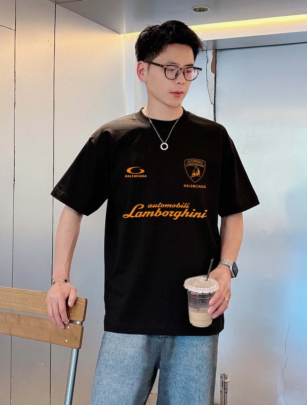 발렌시아가 람보르기니 콜라보 면 티셔츠 001-215340