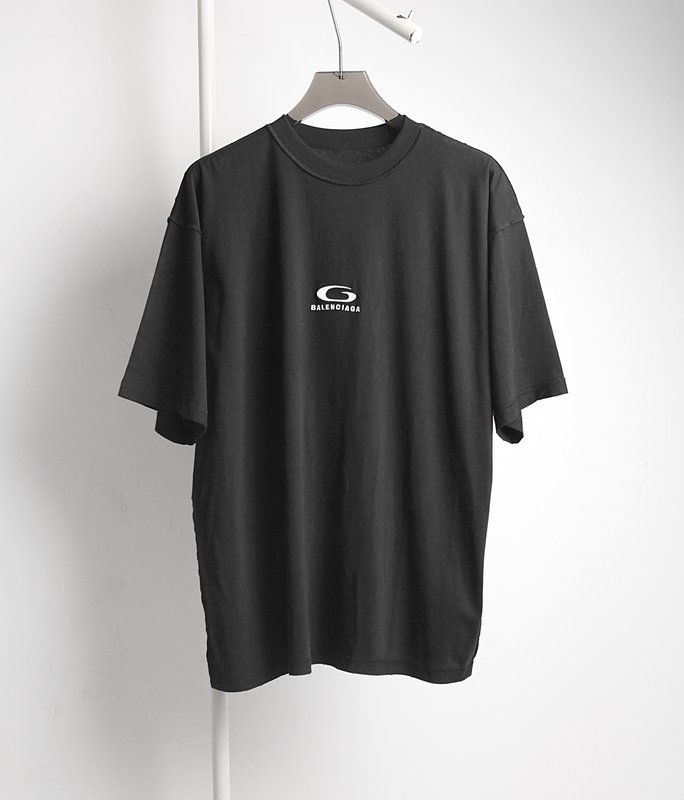 발렌시아가 G 로고 프린팅 오버사이즈 반팔 티셔츠 001-215345