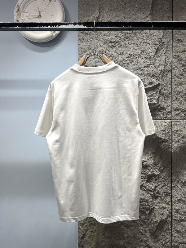 발렌시아가 디자이너 시리즈 레트로 엠보싱 반팔 티셔츠 001-215353