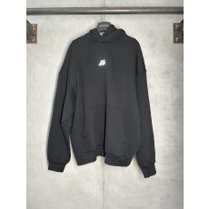 발렌시아가 반사 프린트 루즈핏 후드 티셔츠 001-215358