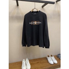 발렌시아가 더블 B 프린팅 루즈핏 긴팔 티셔츠 001-215370