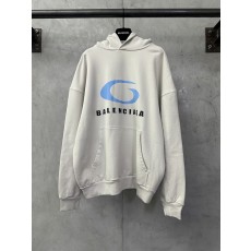발렌시아가 런웨이 로고 프린트 후드티 001-215379