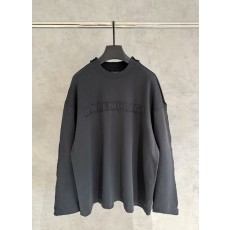 발렌시아가 패치 자수 헤비웨이트 긴팔 후드티 001-215392