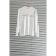 발렌시아가 남성 입체 자수 긴팔 티셔츠 001-215412