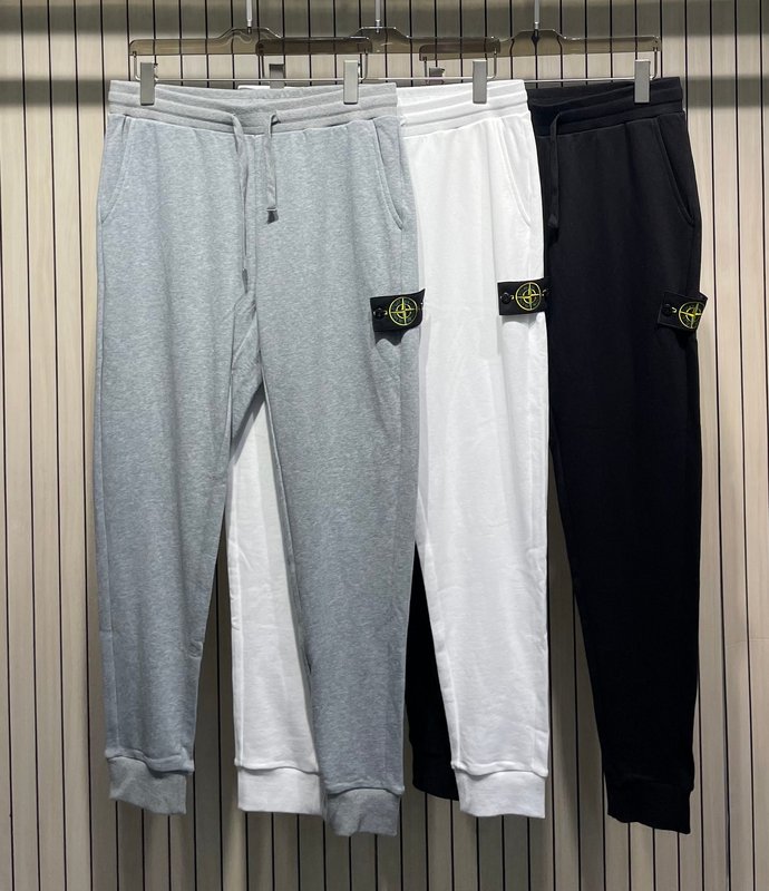 스톤아일랜드 클래식 배지 탄력 허리 캐주얼 트레이닝 팬 001-215522