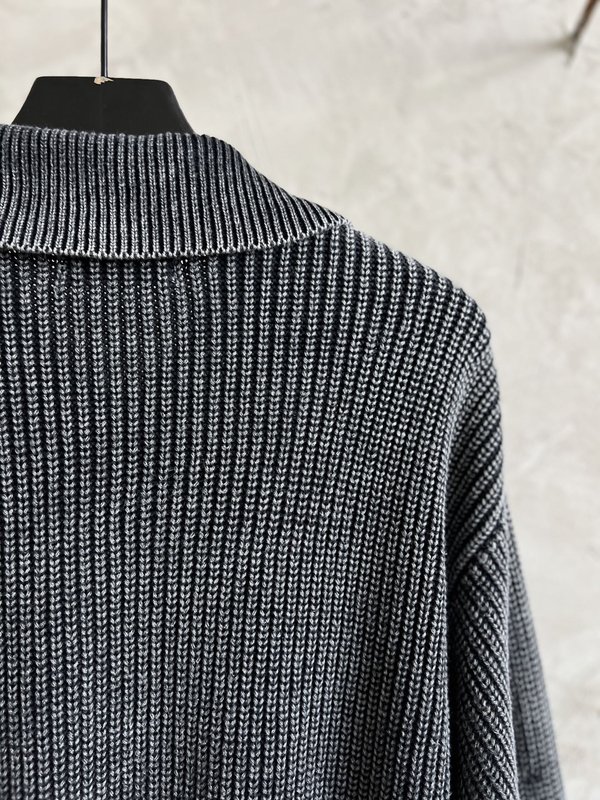 스톤아일랜드 블랙고스트 시리즈 중후한 워셔 카디건 자켓 001-215610
