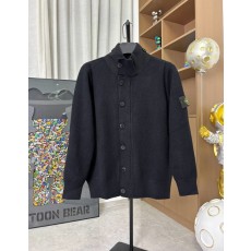 스톤아일랜드 니트 울 블렌드 카디건 자켓 001-215678