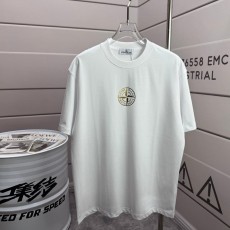 스톤아일랜드 클래식 로고 금박 반팔 티셔츠 001-215688