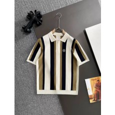스톤아일랜드 레트로 컬러블록 세로 줄무늬 하프 집업 폴 001-215701